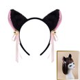 thumbnail image 2 of Kitten Headbands Cosplay Bells Ear Hairbands Headwear Makeup Washing Face Hairbands Birthday Party, 2 of 9