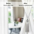 thumbnail image 4 of Evideco French Home Goods Curtain Holdbacks Set of 2 Decorative Curtain Tiebacks With Tassel - Silver Mist, 4 of 9