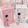 thumbnail image 2 of Sanrio My Melody Cinnamoroll Piggy Bank Cartoon Hello Kitty Pochacco Pompom Purin Cute Mini Key Safe Deposit Toys, 2 of 17