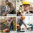 thumbnail image 6 of POWERTEC Safety Goggles Over Glasses & Knee Pads, Scratch Proof UV Protection Anti-fog & Knee Pads w/Thigh Straps Shell Soft Foam & Thick Gel Cushion, Woodworking, Construction, Flooring (72227N), 6 of 11