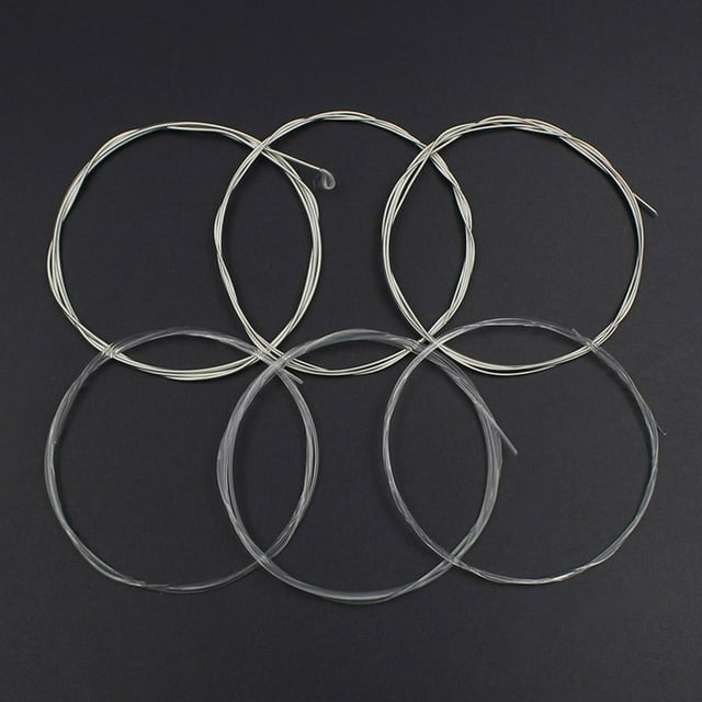 Paquete para Guitarra Clásica E / B / G / D / Piezas de Repuesto para Instrumentos Musicales, Tono Claro shamjiam Conjunto de cadenas de guitarra clásica