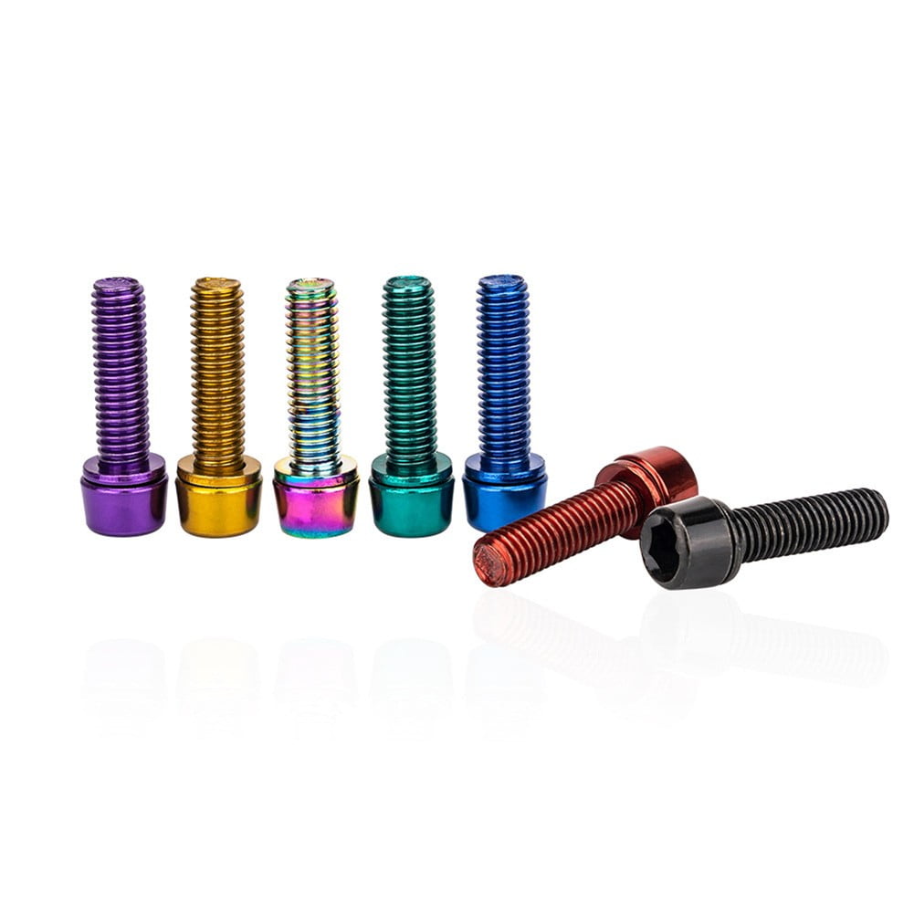 Bike Handlebar Stem Bolts M5 18Mm Purple Quantity 6Pcs M5 Bolts Bicycle Walmart