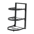 thumbnail image 4 of veasfak Pan Organizer Kitchen Organizer Pot Storage Rack Pot Rack Pot Organizer for Home Three Tier Pot Rack, 4 of 9