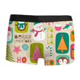 thumbnail image 3 of Men Y Fit Underwear Small Mens Guys Briefs Shapeless Underwear Short Leg Briefs Men Mens Christmas 3D Printed Breathable And Comfortable Inner Mid Rise With Waist Boyshort Underwea Green L, 3 of 3