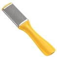 thumbnail image 2 of Foot File Stainless Steel Dead Polish Smooth Skin Callus Removal Plastic Handle Scraper Professional Portable Household Pedicure Beauty Yellow, 2 of 7