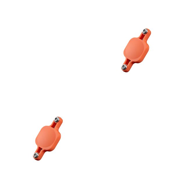 Yuarrent Protector de soporte para rastreador de bicicleta, cubierta de piezas reemplazables antipérdida, a prueba de polvo, soporte para Naranja 2piezas Yuarrent CBP312714