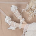 thumbnail image 5 of SACFOF Platform Mary Jane Heels Chunky Cute Gothic Lolita Dress Shoes Bow Platform Heels, 5 of 6