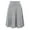 Grey, variant on Women's Solid Color Casual High Waist Elastic Half Body Skirt Button Front Skirt Midi Womens Cover up on Reversible And Skater Chiffon Midi plus Size High Waist Pencil Blue XXXL