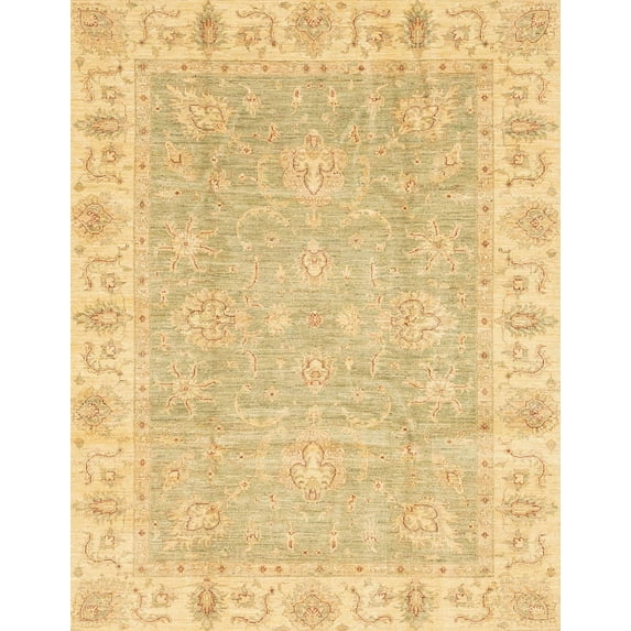 Ahgly Company Machine Washable Indoor Rectangle Abstract Orange Area Rugs, 6' x 9'