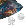 thumbnail image 3 of Balery Vibrant Rooster Painting Funda de Cojín Estampada, Regalos para Mujeres, Regalos de Amor para Ella, Regalos para Novia o Esposa, Funda de Almohada-16"x24", 3 of 6