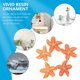 thumbnail image 3 of Sea Stars Resin Ornaments Tabletop Adornment Orange Micro Landscape Decor 10Pcs, 3 of 4