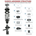 thumbnail image 2 of MOSTPLUS Pair Front Shock Struts w/ Coil Springs for Lexus RX330 RX350 Toyota Highlander, 2 of 12