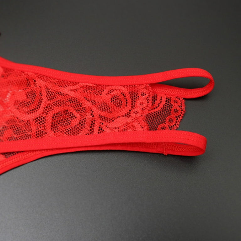 Lingerie Sets for Women Women's Lace Underpants Open Crotch