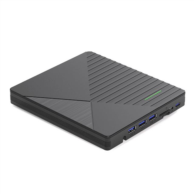 Multifunctional External Optical Drive USB3.0 DVD-RW Mobile Optical Drive Burner for Notebook CD/DVD Disc Reader,1 * External Optical Drive,Black