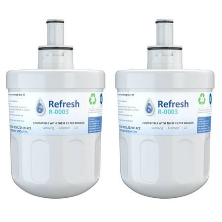 

Replacement Water Filter For Samsung DA29-00003G -by Refresh (2 Pack)
