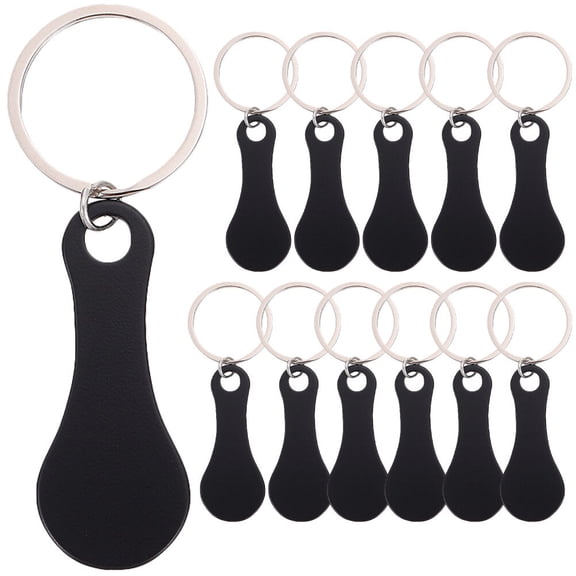 ROSENICE 12Set Oval Compact Key Holder for Shopping and Daily Life