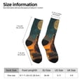 thumbnail image 2 of KLL Sunset Prairie Meditating Horse Print Cool Socks Men's Women's Crew Socks Funny Crazy Novelty Stockings, 2 of 6