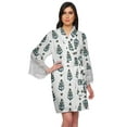 thumbnail image 1 of Moomaya Printed Bridesmaid Robes Short Bride Getting Ready Dress Loungewear, 1 of 6