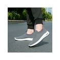 thumbnail image 7 of Frontwalk Men Athletic Shoe Breathable Sneakers Slip On Loafer Work Non-Slip Flats Mens Fitness Workout Walking Shoes Grey 6.5, 7 of 7