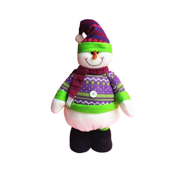 Muñeco de Navidad Interesante Decoración de vacaciones Diseño de escena Año Nuevo Decoración de Navidad Festival Adorno Decoraciones de Kits de decoración para fiestas Muñeco de nieve Bearachild HA070740-02