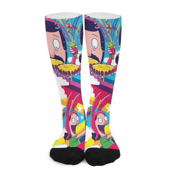 Bob's Burgers Socks Crew Novelty Socks Casual Dress Socks Gifts For Men Women 16.5in