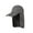 Grey, variant on Unisex Camouflage Bucket Hat with Hood Rope Foldable Outdoor Sunshade Casual Hat for Mountaineering Fishing Travel