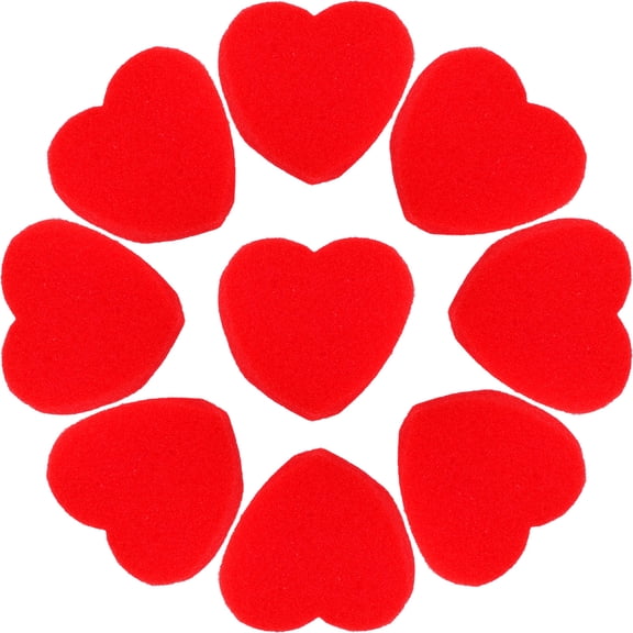 ELAYARD Red Sponge Hearts for Party Creative Interaction Small Heart Props 20 Pairs 1.5 inches