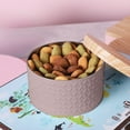 thumbnail image 6 of Usloyux Under $5 Metal Cookie Container,Round Cookie Tins with Wood Lids, 5.39x5.39x3.28 Inch Empty Biscuit Tin Tinplate Tea Canister Trinket Box Foods Storage,Container Tin for Candy Cookies, 6 of 6
