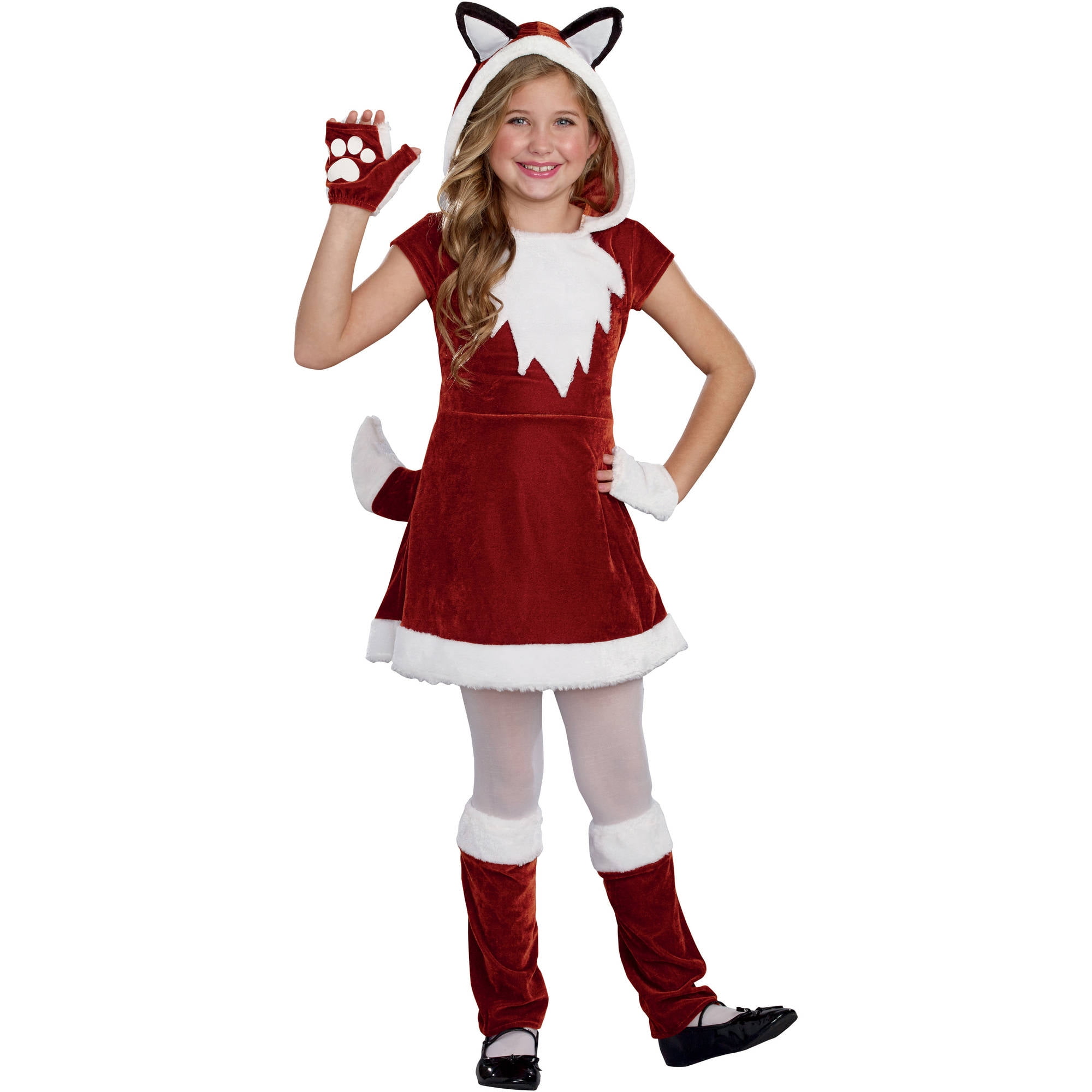 Frilly Fox Girls Large Kids Halloween Costume - Walmart.com.