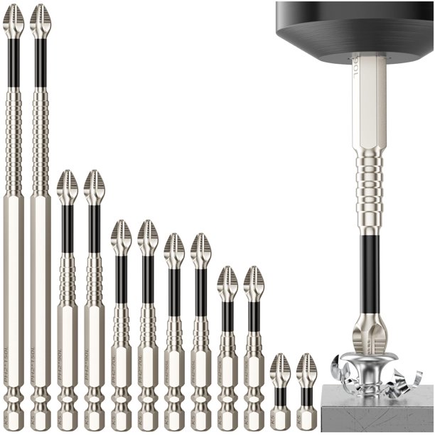 Juego de brocas HJKLIUT de destornilladores altamente magnéticos, 12 piezas, K5