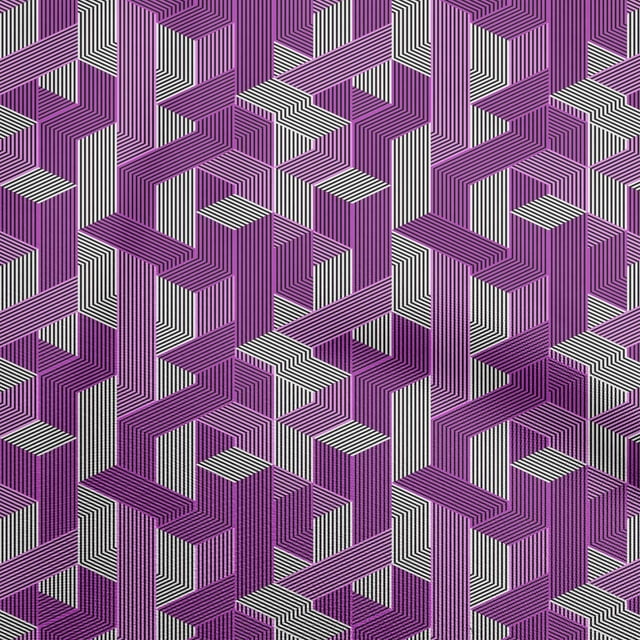 oneOone Cotton Flex Purple Fabric Moire Sewing Craft Projects Fabric Prints By Yard 40 Inch Wide