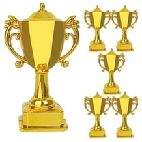 6 Pcs Mini Trophies Cup Fiesta Cake Decorations Child Golden