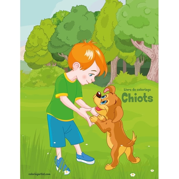 Chiots Livre De Coloriage Chiots Paperback Walmart Com