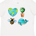 thumbnail image 4 of Inktastic Earth Day Plant a Tree Save the Bees Save the Seas Love Your Mother Boys or Girls Toddler T-Shirt, 4 of 5