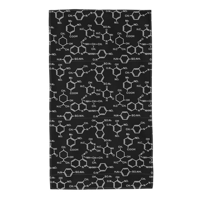 Lukts Chemistry Formulas 1 for 27.5x16in Absorbent Towel, Quick-drying Wash Towel, Suitable for Bathroom, Pool and Travel, Unisex