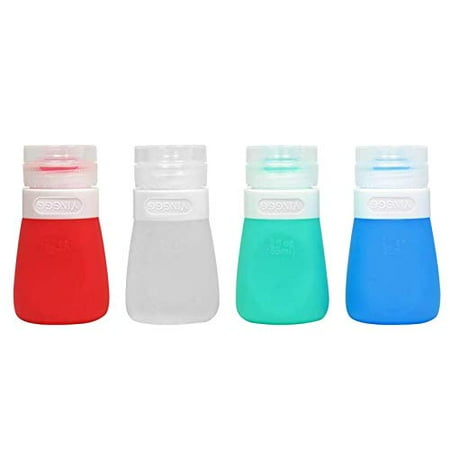 

YINGGG Squeeze Portable Salad Dressing Container to Go Bottles Sauce Leakproof Condiment Storage Bottle Dressing to Go for Lunch set of 4 (55ML)