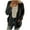 Black, variant on fartey Womens Fuzzy Sherpa Hooded Cardigan Coat Winter Double Fleece Open Front Jacket Coat Plush Warm Plus Size Button Down Outwear, S-5XL
