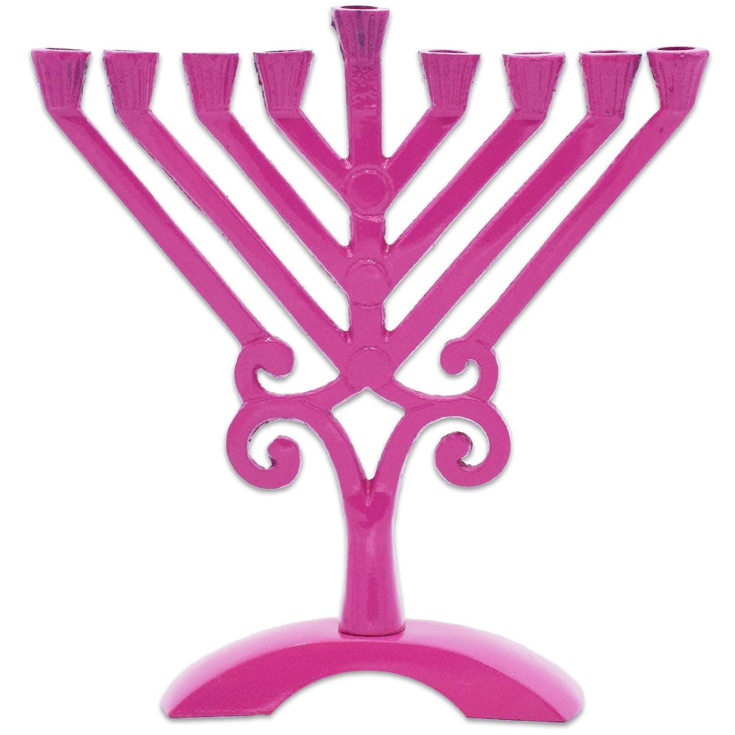 Ner Mitzvah, 6.5" Standard Size, Colored Triangle Hannukah Candle