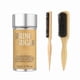 thumbnail image 1 of wonima11 Boar Bristle Slick Back Hair Brush & Wax Stick Set for Smooth Flyaways, Frizz, Sleek, Ponytail, Buns & Baby Hairs, Professional Styling Accessories for Women Men Girls & Kids, 1 of 1