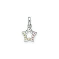 thumbnail image 4 of Sterling Silver Star Pendant with Rainbow Cubic Zirconia, Open Center Charm Symbolizing Hope and Inspiration for Women and Teens, Colorful Celestial Jewelry for Necklace or Bracelet, 4 of 6