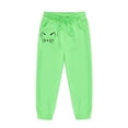 thumbnail image 7 of Hessimy Toddler Boys Girls Spring Summer Cartoon Print 2Pcs Long Sleeve Sweatshirt Tops Pants Warm Sweatsuit, Warm Sweat Comfort(Green,8-9 Years), 7 of 7