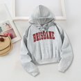 thumbnail image 1 of Sudadera con capucha recortada Sudaderas con capucha deportivas Letras rojas Gris Elegante con cordón Sudadera con capucha para mujer Sudadera suelta S, 1 of 8