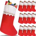 thumbnail image 2 of Calcetines de Navidad para niños, medias de 8 piezas, muñeco de nieve, alce, Santa Claus, regalo de dulces, bolsa de regalo, chimenea de Año Nuevo, decoración de árbol de Navidad, 2 of 4