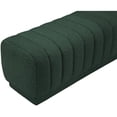 thumbnail image 4 of Meridian Furniture Heathrow Green Boucle Fabric Ottoman/Bench, 4 of 7