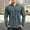 B_ Green, variant on SSAAVKUY Men's Knit Henley Shirts Dress Long Sleeve Sweater Casual Velvet Tops Collarless Quarter Button Pullover White L