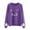 Purple, variant on ZMHEGW Sweatshirt for Women Trendy Ladies Casual Cat Print Round Neck Sweater Loose Long Sleeve Pullover Top