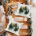 thumbnail image 5 of Christmas Pillow Covers 18x18 Inch Set of 2 Black Gold Merry Christmas Xmas Tree Rustic Decorative Throw Pillows Covers Winter Holiday Decor for Couch Sofa, 5 of 6