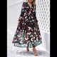 thumbnail image 4 of Vestido Bohemio Informal de Larga con Escote en V Profundo para Mujer Negro L, 4 of 9