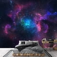 thumbnail image 3 of Idea4wall 4pcs Galaxy Eclipse Astronomy & Space Stick Wallpaper Removable Wall Murals Large Wall Stickers for Home Decoration, 66"x96", 3 of 5
