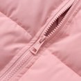 thumbnail image 6 of Kogui Kids Puffer Jacket Stand Collar Zip-Up Warm Winter Coat Lightweight Outerwear for Boys Girls Size 9-10 (Pink,9-10 Years), 6 of 9